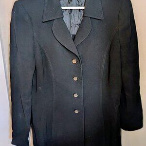 Escada Black Tailored Blazer | Classic Button-Front Jacket